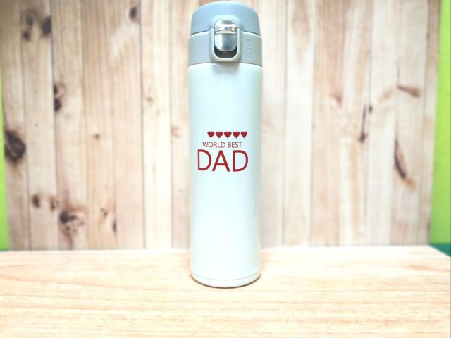 สกรีนกระบอกน้ำ WORLD BEST DAD