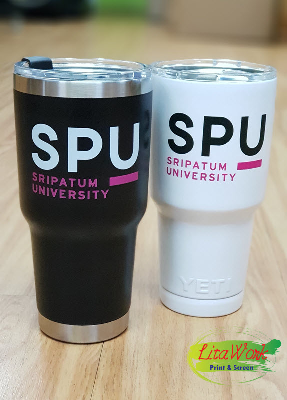สกรีนแก้ว YETI SPU
