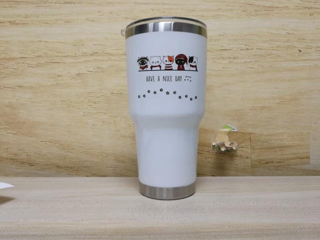 สกรีนแก้ว YETI รูปภาพและข้อความ Have a nice day
