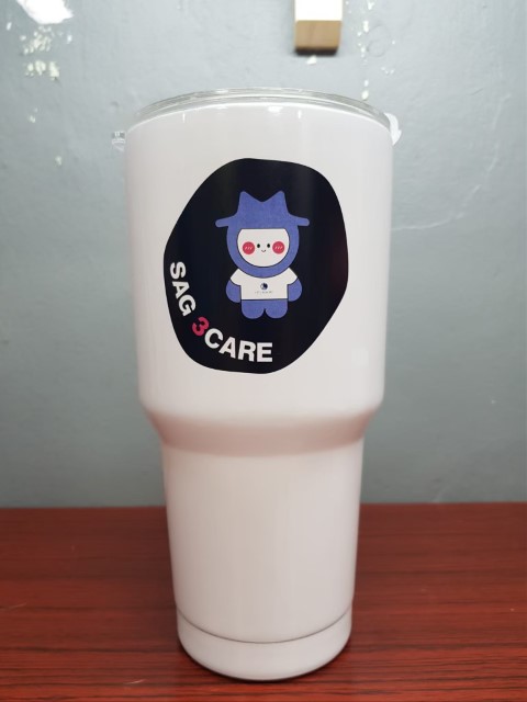 สกรีนแก้ว YETI รูปภาพและข้อความ SAG 3CARE