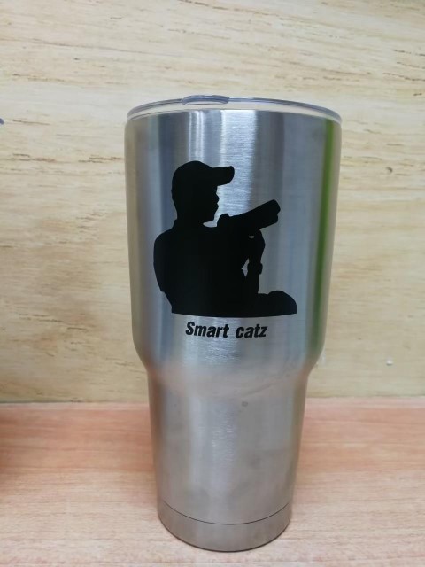 สกรีนแก้ว YETI รูปภาพและข้อความ smart catz