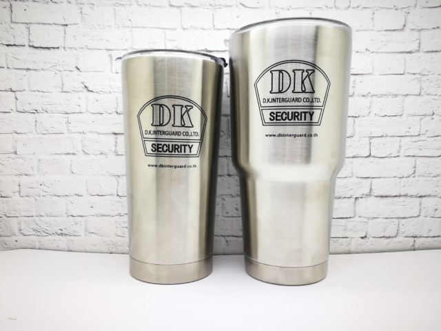 สกรีนแก้ว YETI โลโก้ DK