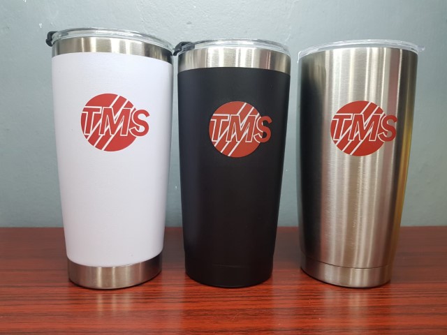 สกรีนแก้ว YETI โลโก้ TMS