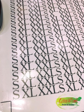 สติ๊กเกอร์ S XL XXL