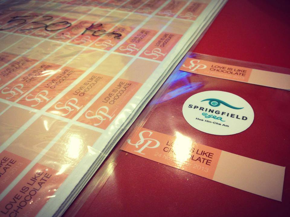 สติ๊กเกอร์ SP Love is like chocolate