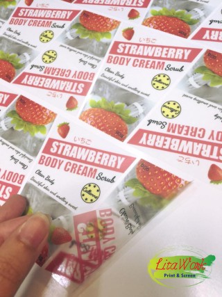 สติ๊กเกอร์ STRAWBERRY